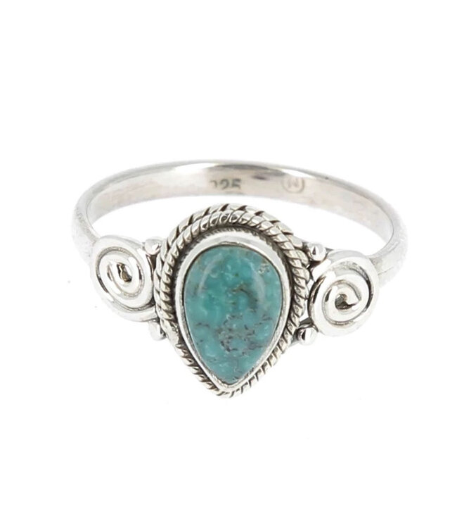 Luma Creation Bague turquoise indy goutte inv