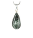 Luma Creation Pendentif séraphinite goutte cerclé Ag925