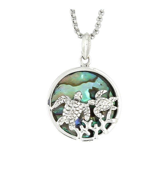 Luma Creation Pendentif tortue abalone Argent 925