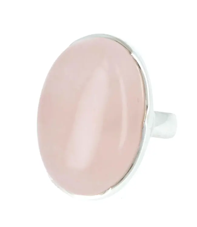 Luma Creation Bague quartz rose ovale