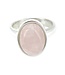 Luma Creation Bague quartz rose ovale