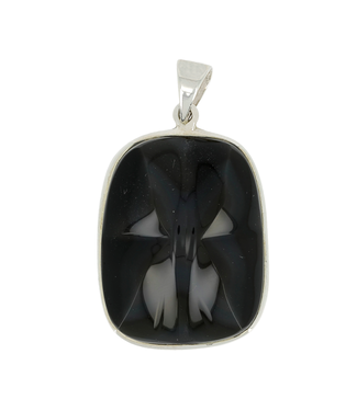 Luma Creation Pendentif Obsidienne Oeil Celeste étoile