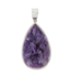 Luma Creation Pendentif charoïte goutte cerclé Ag925
