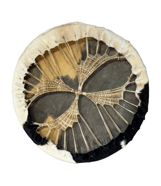 Luma Creation Tambour chamanique cheval noir et blanc  - 50 cm, saule