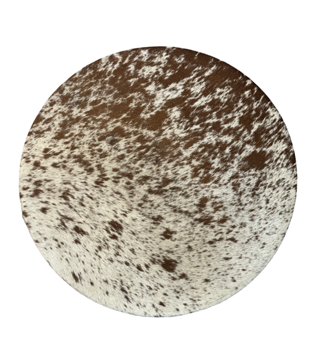 Luma Creation Tambour chamanique vache blanche avec tâches brunes et blanches - 45 cm, frêne