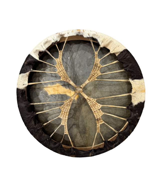 Luma Creation Tambour chamanique vache brune  - 45 cm, Saule