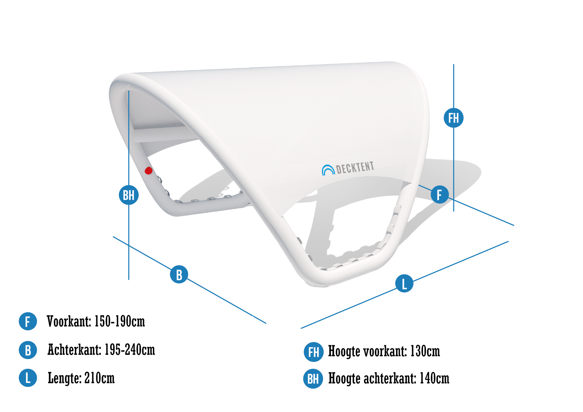 Decktent XS aufblasbares Bimini