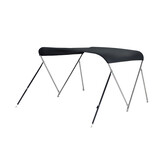 NALUX Edelstahl-Bimini-Top mit 2 Bügeln – Höhe 110 cm – Breite 110–130 cm