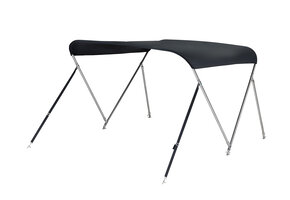 NALUX Edelstahl-Bimini-Top mit 2 Bügeln – Höhe 110 cm – Breite 110–130 cm
