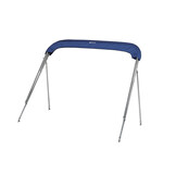 NALUX Edelstahl-Bimini-Top mit 2 Bügeln – Höhe 110 cm – Breite 110–130 cm