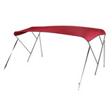 NALUX Edelstahl-Bimini-Top mit 3 Bügeln – Höhe 117 cm – Breite 284–300 cm