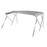 NALUX Edelstahl-Bimini-Top mit 3 Bügeln – Höhe 117 cm – Breite 284–300 cm