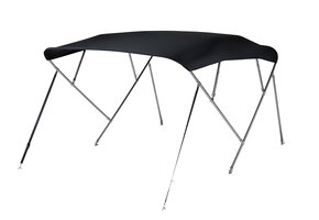 NALUX Edelstahl-Bimini-Top mit 4 Bügeln – Höhe 137 cm – Breite 231–243 cm