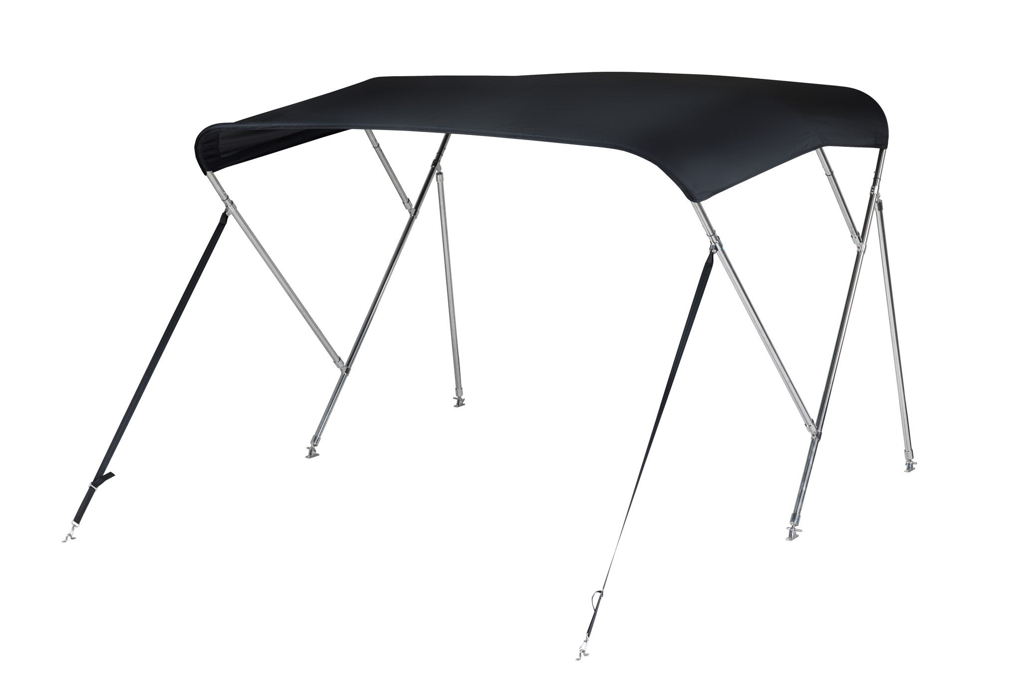 NALUX  RVS Biminitop 3 bogen - Hoogte 137 cm -Breedte 137-152 cm