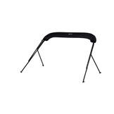 NALUX Bimini-Top mit 4 Bügeln, schwarzem Gestell – Höhe 117 cm – Breite 200–213 cm