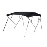 NALUX Edelstahl-Bimini-Top mit 4 Bügeln – Höhe 137 cm – Breite 137–152 cm