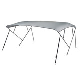 NALUX Edelstahl-Bimini-Top mit 4 Bügeln – Höhe 137 cm – Breite 301–316 cm