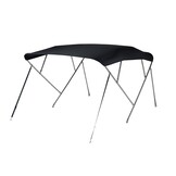 NALUX Edelstahl-Bimini-Top mit 4 Bügeln – Höhe 117 cm – Breite 317–330 cm