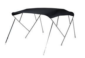 NALUX Edelstahl-Bimini-Top mit 4 Bügeln – Höhe 117 cm – Breite 317–330 cm