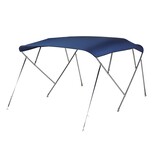 NALUX stainless steel bimini top with 4 hoops – height 117 cm – width 317–330 cm