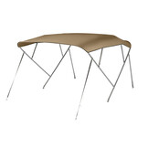 NALUX Edelstahl-Bimini-Top mit 4 Bügeln – Höhe 137 cm – Breite 170–182 cm