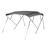 NALUX Edelstahl-Bimini-Top mit 4 Bügeln – Höhe 137 cm – Breite 170–182 cm