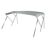 NALUX Edelstahl-Bimini-Top mit 3 Bügeln – Höhe 137 cm – Breite 301–316 cm