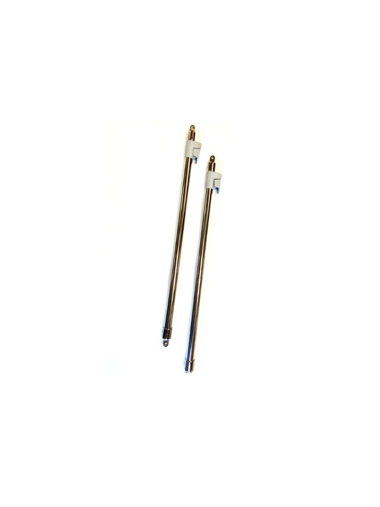 Edelstahl-Stützpfosten, verstellbar (Set), 65 bis 125 cm