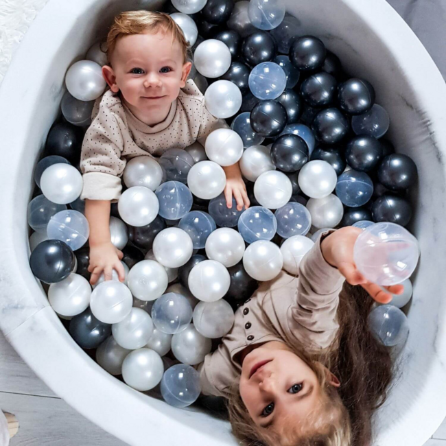 Transparent ball pit balls with a stylish look. Safe, BPA-free, and perfect for endless fun.