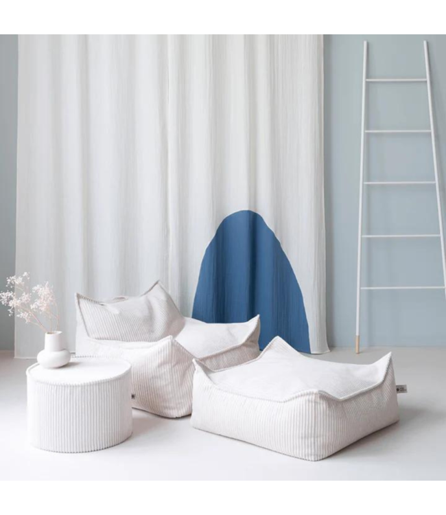 Zitzak van zachte corduroy stof – kleur Marsmallow