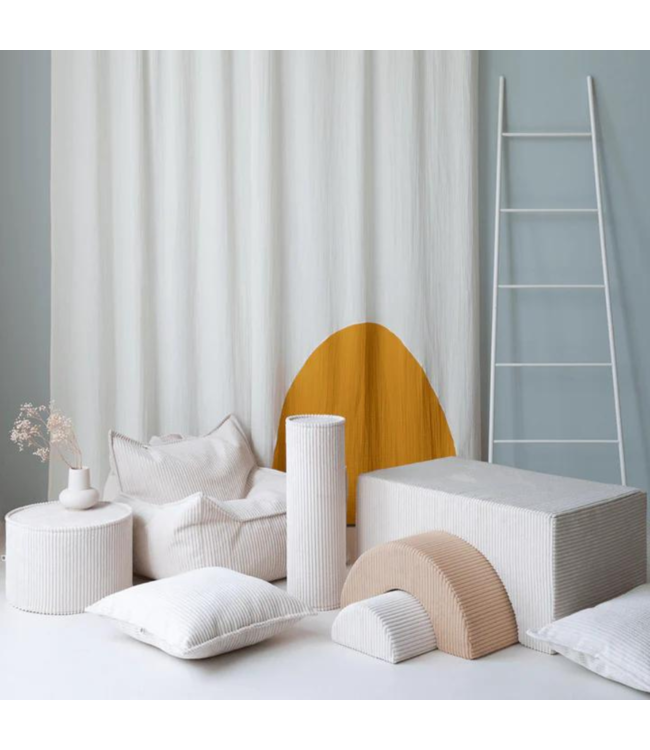 Zitzak van zachte corduroy stof – kleur Marsmallow