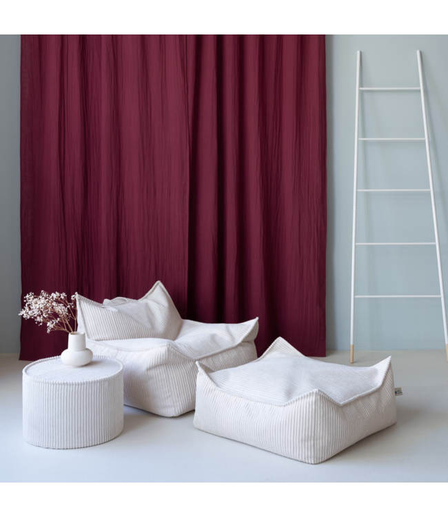 Zitzak van zachte corduroy stof – kleur Marsmallow