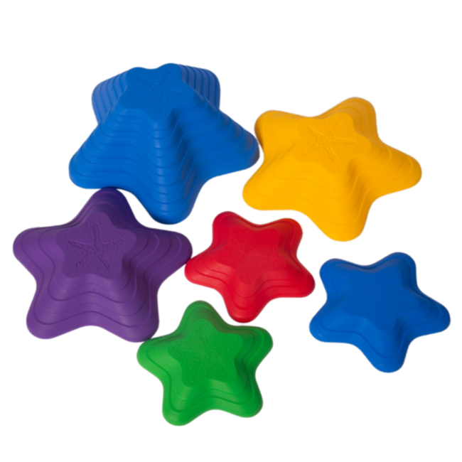 Stapsten | stervorm | 6 stuks