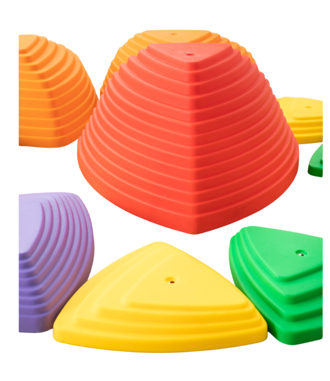 Stapsten | rivierstenen | 11 stuks