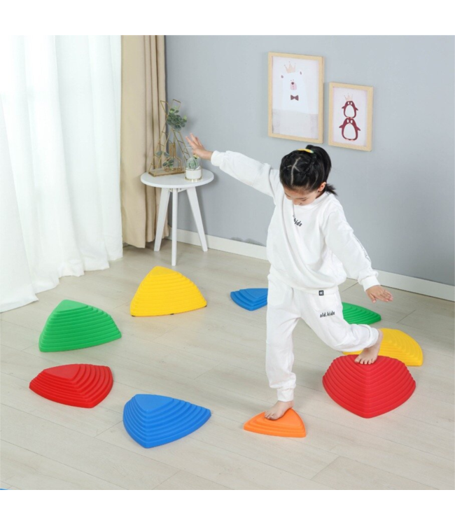 Stapsten | rivierstenen | 11 stuks