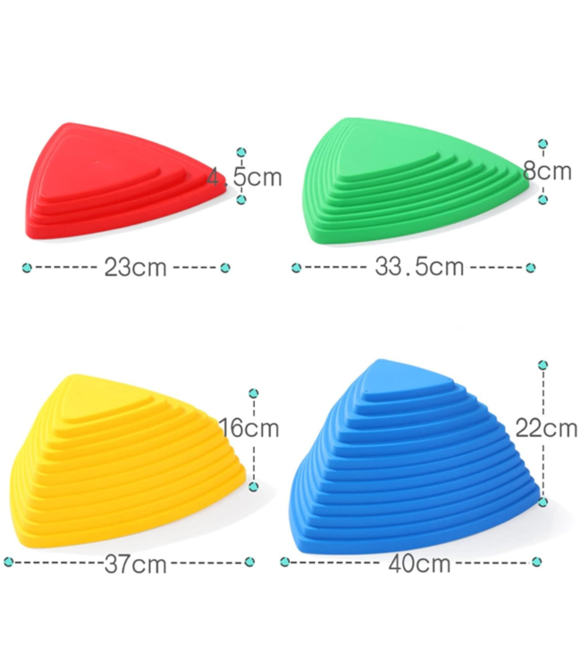 Stapsten | rivierstenen | 11 stuks