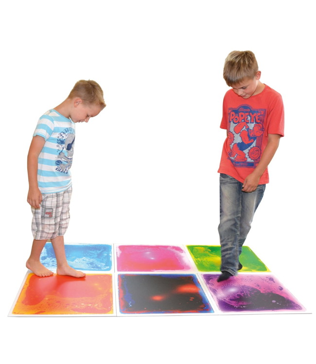 Sensorische en kleurrijke vloertegels voor het stimuleren van motoriek, kleurherkenning en fantasierijk spel