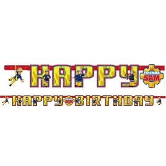 Brandweerman Sam happy birthday slinger