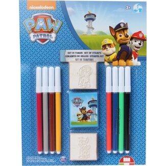 Paw Patrol - Kleur en stempel set - 11-delig