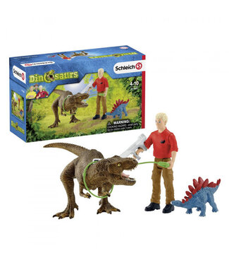 Schleich Schleich 41465 - Tyrannosaurus Rex aanval - Dinosaurus