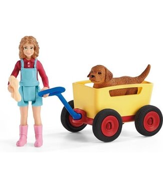 Schleich Schleich 42543 -  Uitje met de bolderkar -  Farm World