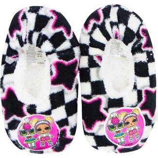 LOL Surprise pantoffels zwart/wit