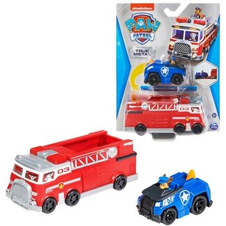 Paw Patrol True Metal voertuigen - 2 pack - Chase, Marshall
