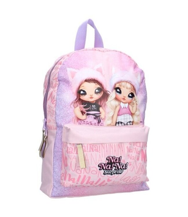 Na Na Na Surprise rugzak voor kinderen – Feeling Fabulous collectie met Katherine & Paula, verstelbare schouderbanden en ruim hoofdvak