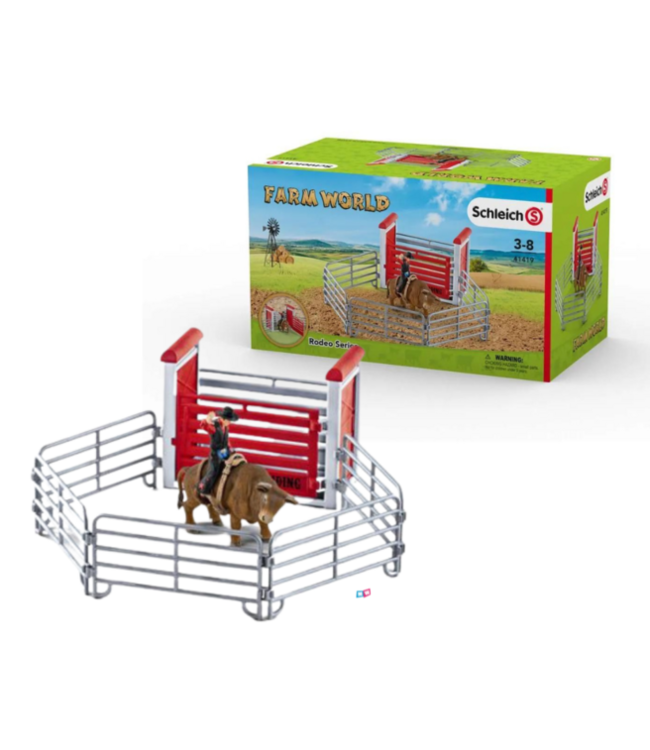 Schleich 41419 - Bull riding met cowboy  - Farm world