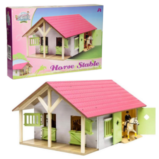 Kids Globe paardenstal met 2 boxen en berging