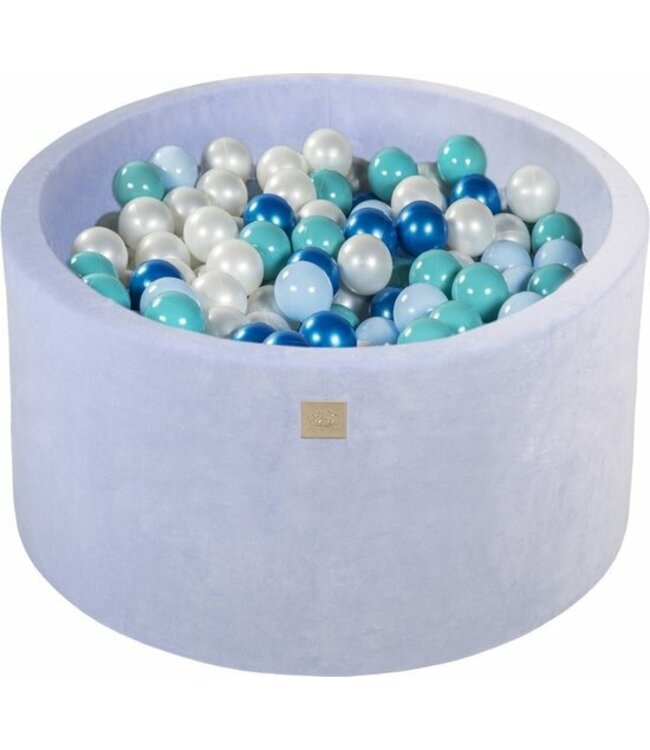 Ballenbak Lilcht blauw  90 x 40 cm – incl 300 ballen (verschillende opties ) - Velvet