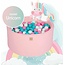 Ballenbak Unicorn set  90 x 40 cm – incl 250 ballen - Roze