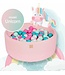 Ballenbak Unicorn set 90 x 30 cm – incl 250 ballen - Roze