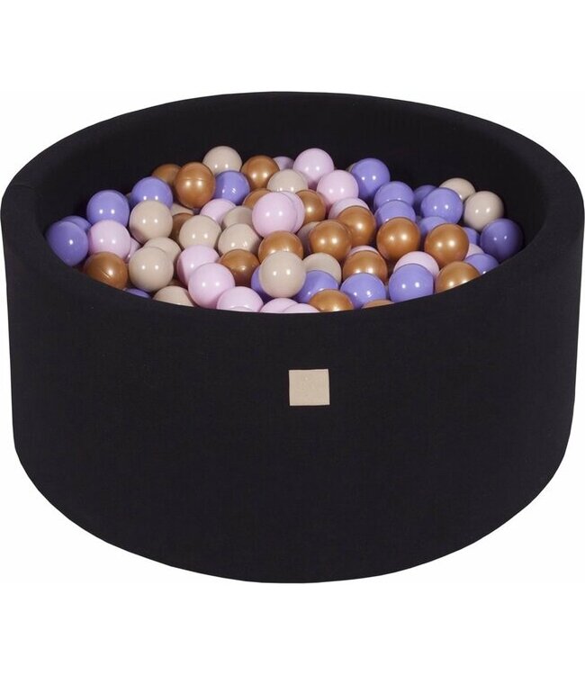 Ballenbak zwart 90 x 40 cm – incl 300 ballen ( verschillende opties) - Katoen